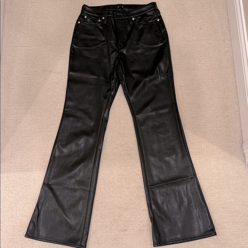 J. Crew Black Faux Leather Pants